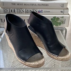 Celine Open Toe Espadrille Wedge Sandals